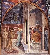 GOZZOLI, Benozzo, Scenes from the Life of St Francis (Scene 10, north wall) dry
